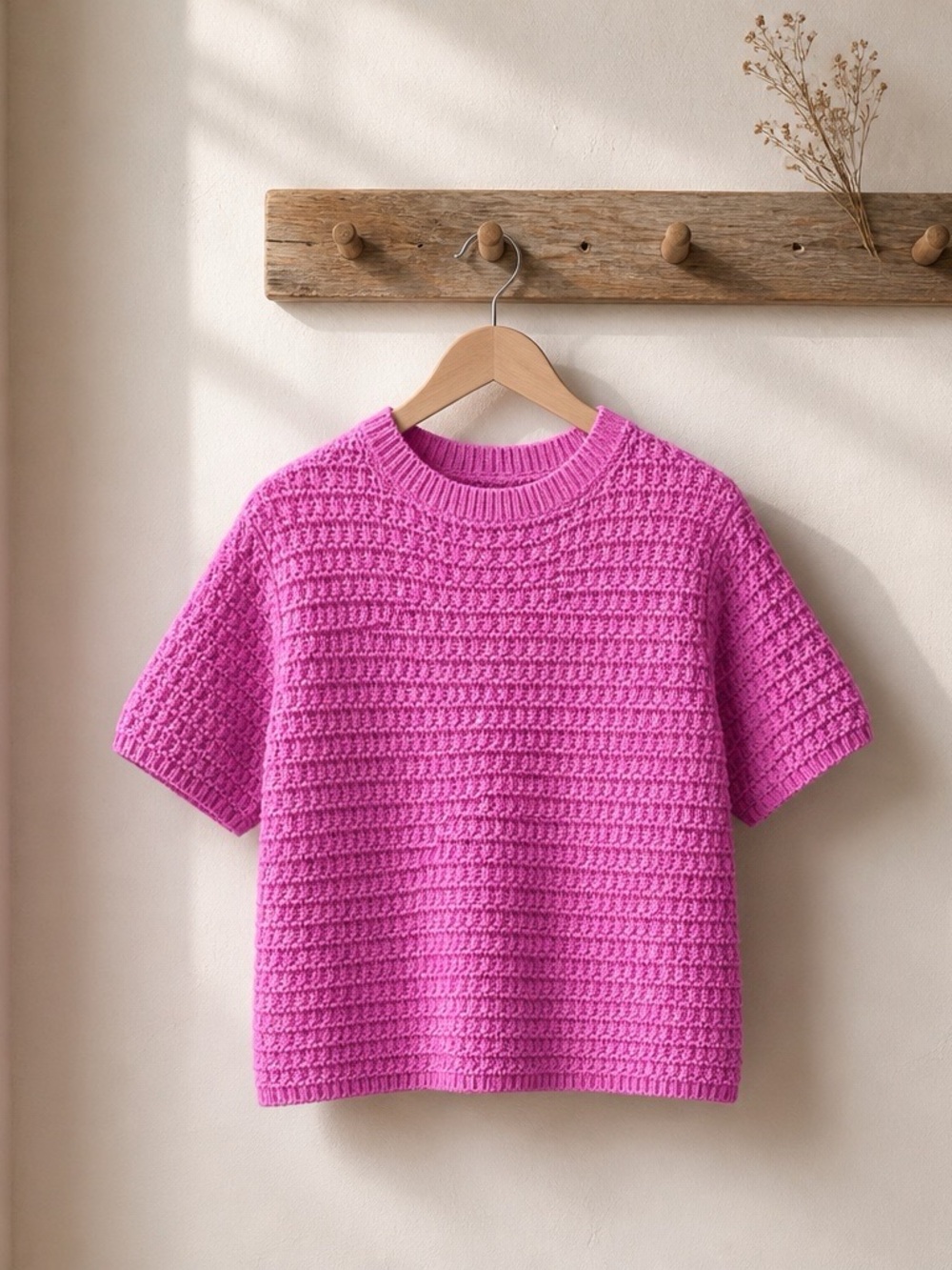 Ann Taylor Pink Short-Sleeve Knit Cardigan Size Small - Picture 3 of 6